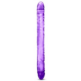 Фиолетовый двусторонний фаллоимитатор 18 inch Double Dildo - 45 см.