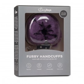 Наручники с фиолетовым мехом Furry Handcuffs