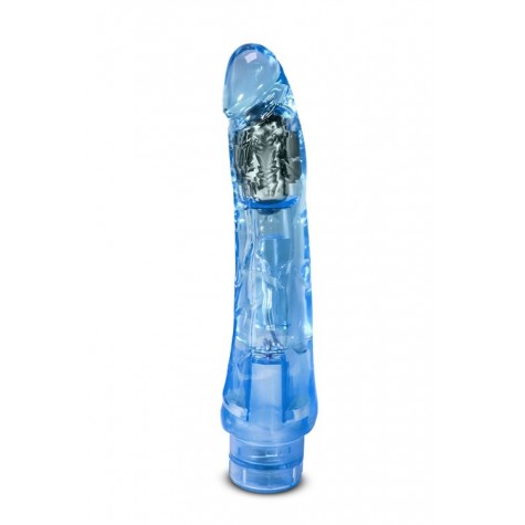 Голубой вибратор-реалистик Mambo Vibe - 22,8 см.