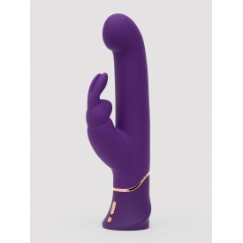 Фиолетовый вибратор Greedy Girl Power Motion Thrusting Rabbit Vibrator - 21,6 см.